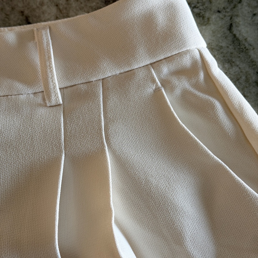 Boston Proper Ivory Wide-Leg Trousers - Picture 5 of 9
